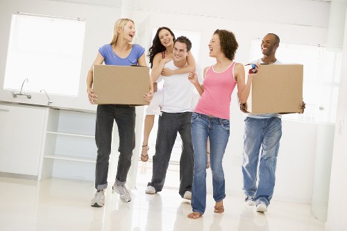 Removal team helping with a move in Bayswater near local residential buildings