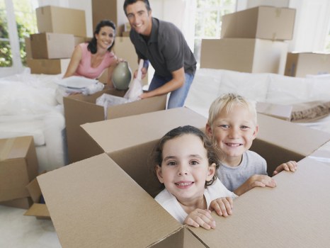 Student removal team helping with boxes in a Bayswater home