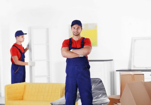 Careful loading of sofas and large furniture for transport
