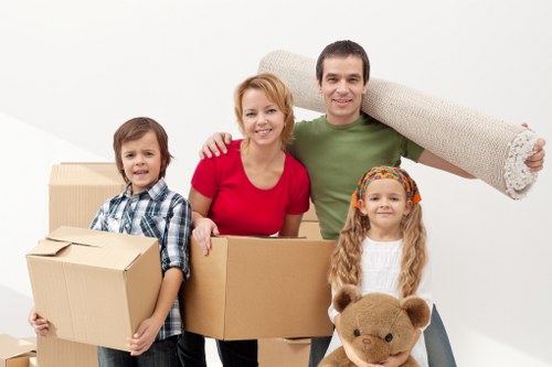 Professional removals van prepared for a Bayswater flat relocation