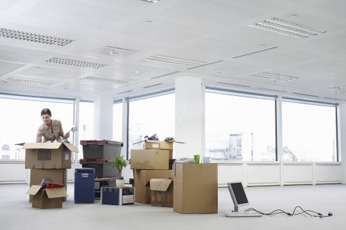 Professional Bayswater moving service preparing items for transport
