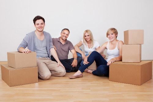 Furniture protection and packing materials used during a Bayswater removal